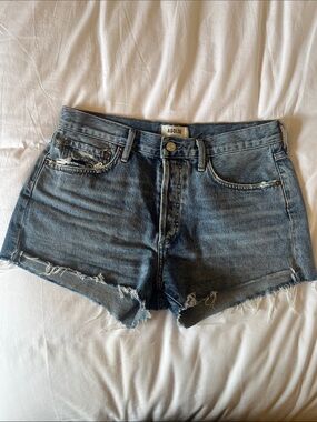 Agolde Distressed Parker Denim Short Size 28